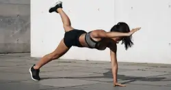woman training