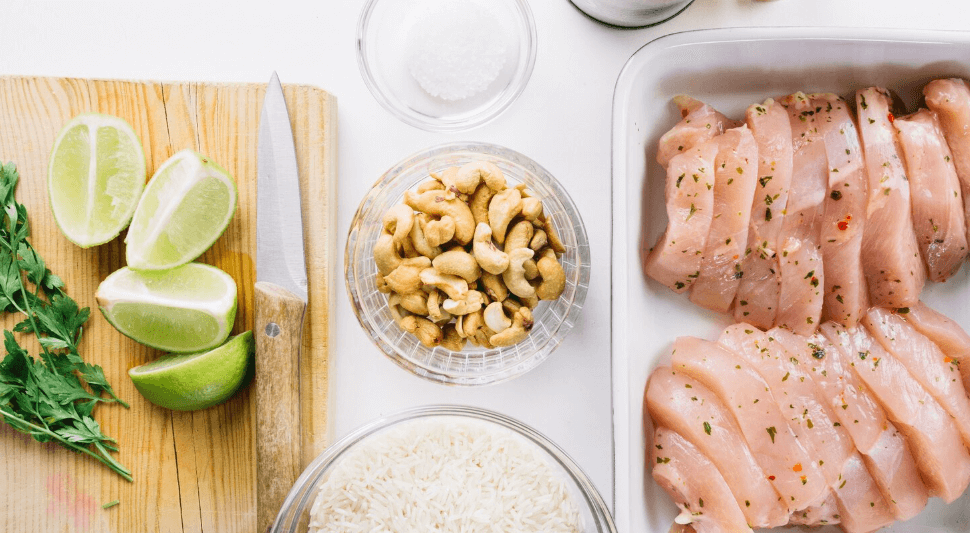healthy food on the table