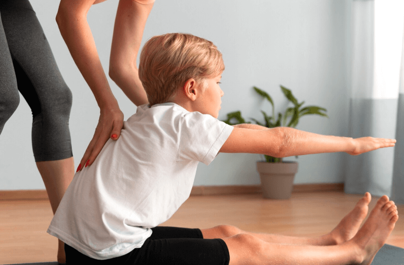 fixing child's posture