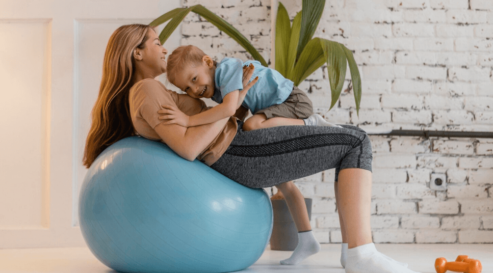 mom with baby